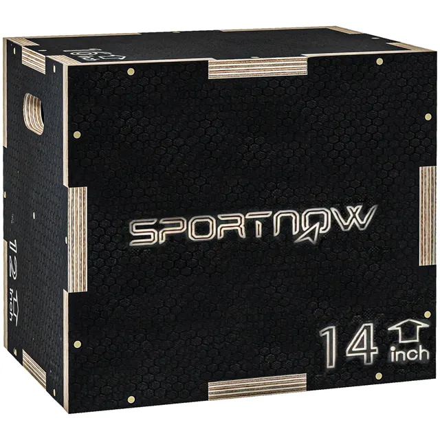 Plyo-Box/Σαμπρέλα, ανθεκτική, 40,5 x 35,5 x 30,5 cm, Μαύρο, Λαβή 10x3,5 cm, έως 120 kg