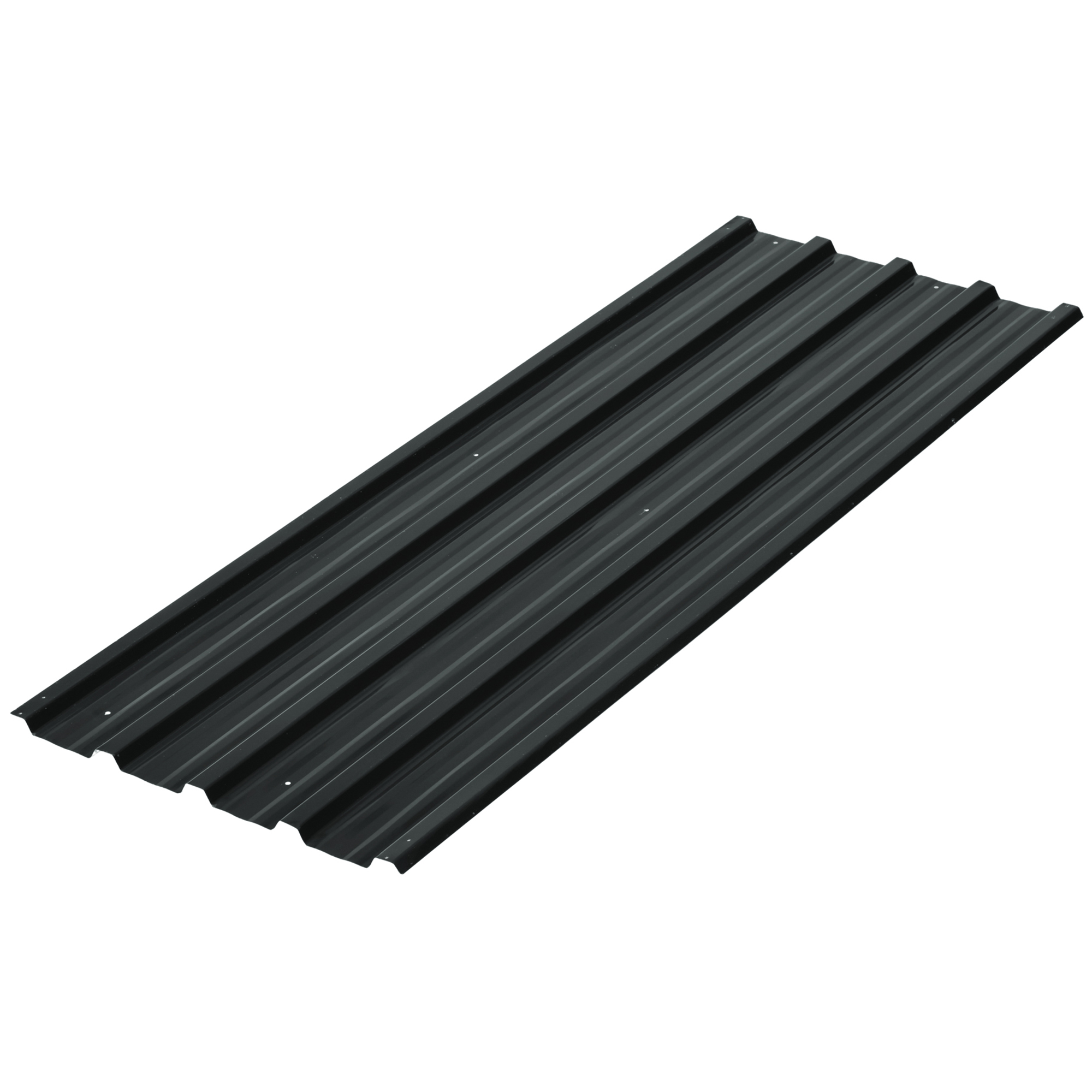 Συσκευασία 12 τραπεζοειδή λαμαρίνα 129x45cm 7m² γαλβανισμένη λαμαρίνα οροφής 0,25 mm αδιάβροχη λαμαρίνα προφίλ σκούρο γκρι