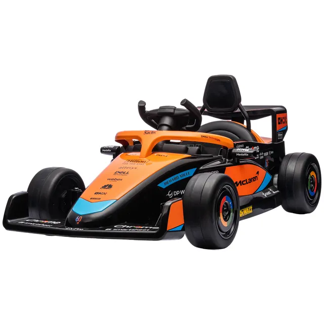Ηλεκτρικό παιδικό αυτοκίνητο, McLaren Formula 1, με τηλεχειριστήριο, μουσική, για 3-5 χρόνια, πορτοκαλί