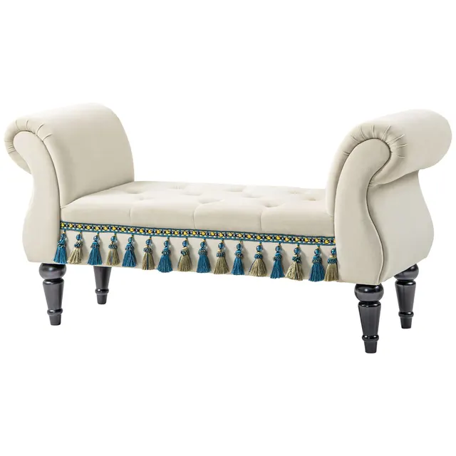 Πολυθρόνα, καθιστικό, vintage σχέδιο, έως 150 kg, 117x40x58 cm, Μπεζ