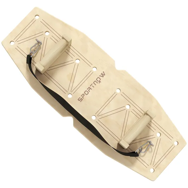 Push Up Bars Σετ, μπάρες push-up με σανίδα προπόνησης & ταινίες αντίστασης, ξύλο
