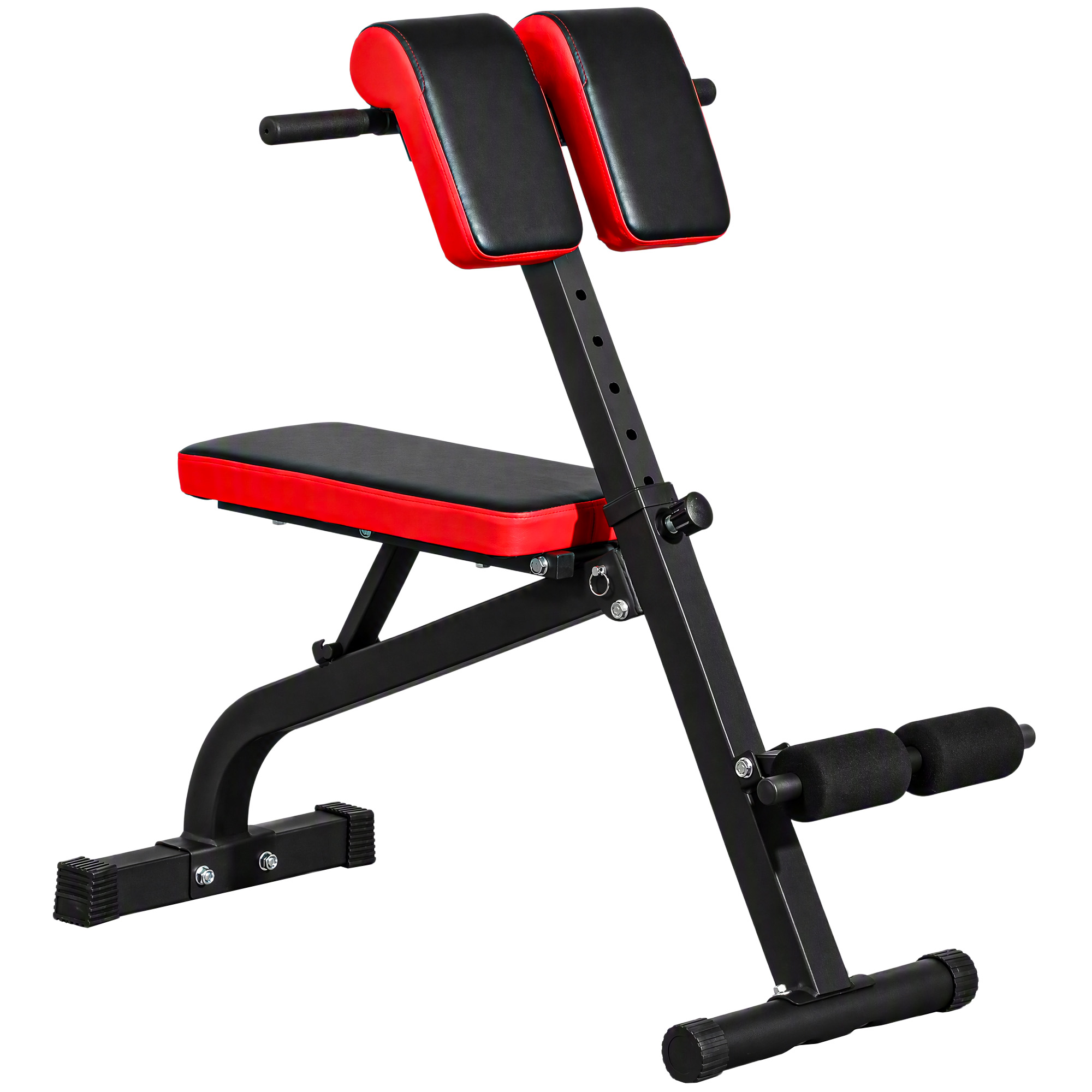 Ρωμαϊκή καρέκλα Hyperextension Πάγκος & Πάγκος Βαρών Αναδιπλούμενος Πάγκος Προπόνησης, Πολυλειτουργικός πάγκος γυμναστικής έως 300 κιλά