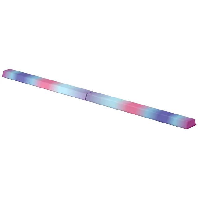 Balance Beam 2,4m Αναδιπλούμενη αντιολισθητική βάση για 3+ χρόνια έως 80kg Πολύχρωμη