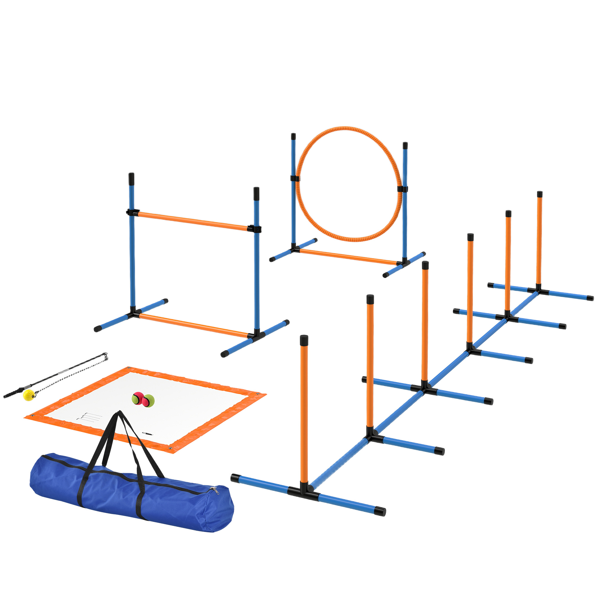 Σετ Agility σκύλων 7 τεμαχίων εξοπλισμός Agility για εκπαίδευση σκύλων σετ στεφάνης για παιχνίδια εκπαίδευσης