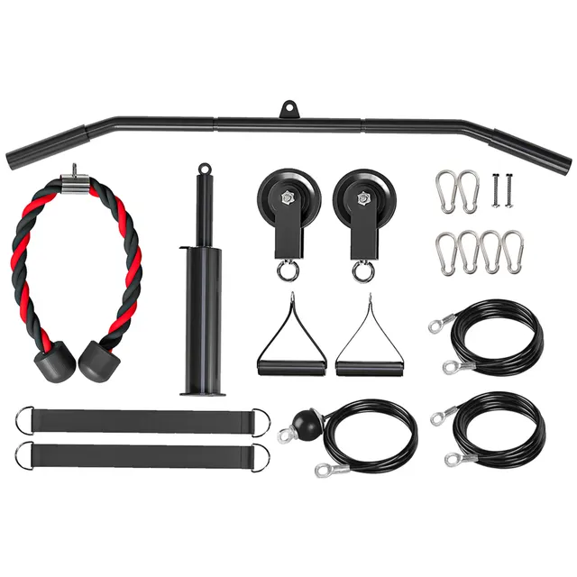 Fitness Lat Pulldown Gym Fitness Equipment Cable Pull Pulley System Προπόνηση δύναμης βραχίονα για το σπίτι