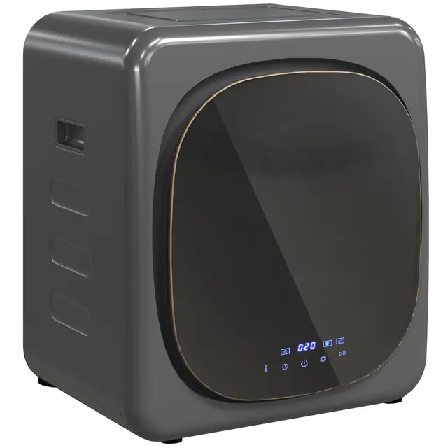 Αφυγραντήρας 2,5 kg με έξυπνη λειτουργία, 800 W συμπαγής αφυγραντήρας με ανοξείδωτο τύμπανο, Γκρι