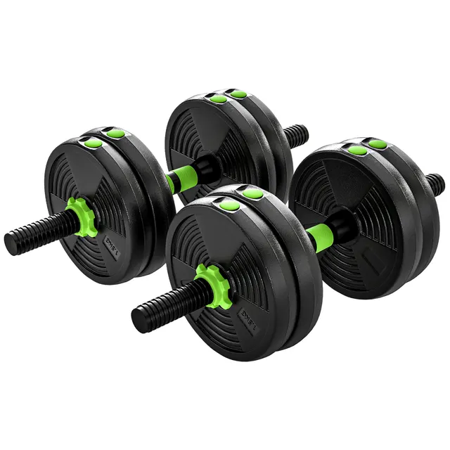 Σετ αλτήρων ρυθμιζόμενου βάρους 15 KG, Σετ αλτήρων, αλτήρες, μπάρα, για προπόνηση δύναμης