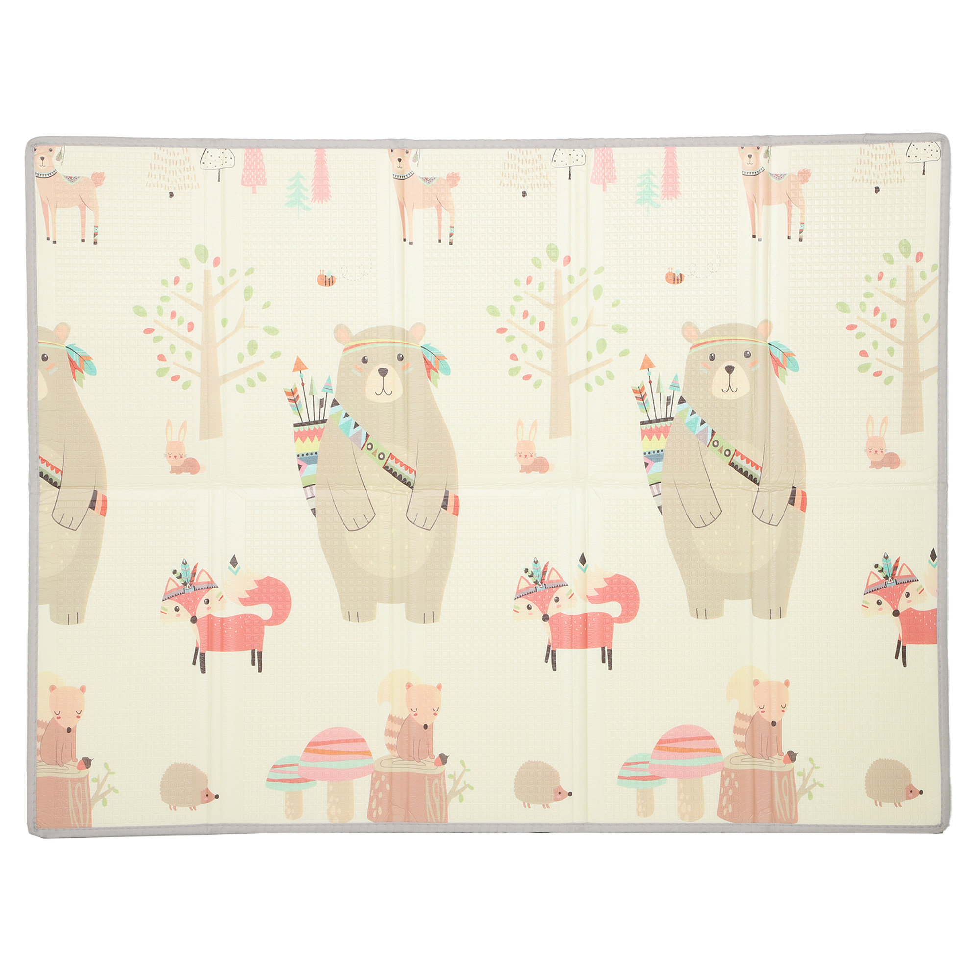 Baby Play Mat Animal Pattern Αφρός πάχους 1,5 cm Αντιολισθητική επένδυση