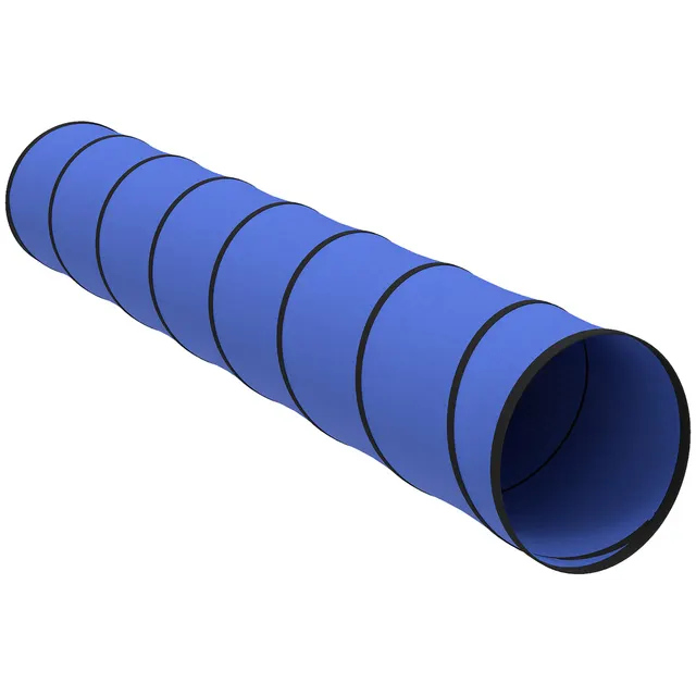 Σήραγγα Agility για σκύλους 300 x 50 cm, σήραγγα για σκύλους με 4 αγκυρώσεις, τσάντα μεταφοράς, παιχνίδι για μικρούς και μεσαίους σκύλους, Μπλε