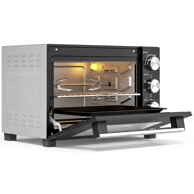 Μίνι φούρνος 36 L με κυκλοφορία αέρα, 90–230 °C ρύθμιση θερμοκρασίας, 1500 W