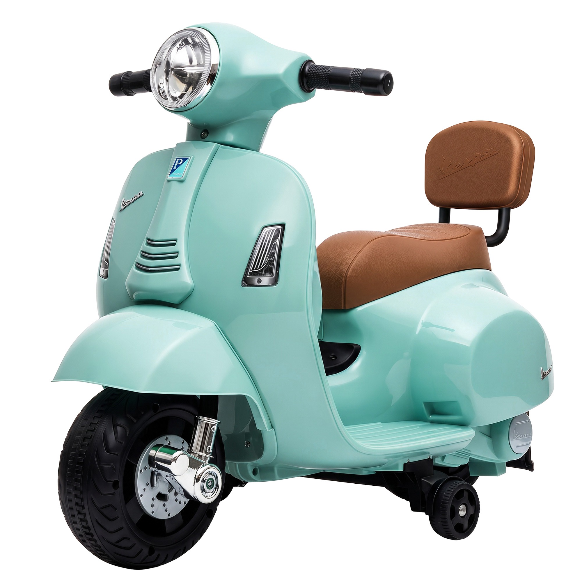 Ηλεκτρικό μηχανάκι για παιδιά Mini Vespa GTS 6V, ηλεκτρονικό μηχανάκι με μπαταρία λιθίου, εργονομική θέση καθίσματος με πλάτη, 1,5-3 ετών