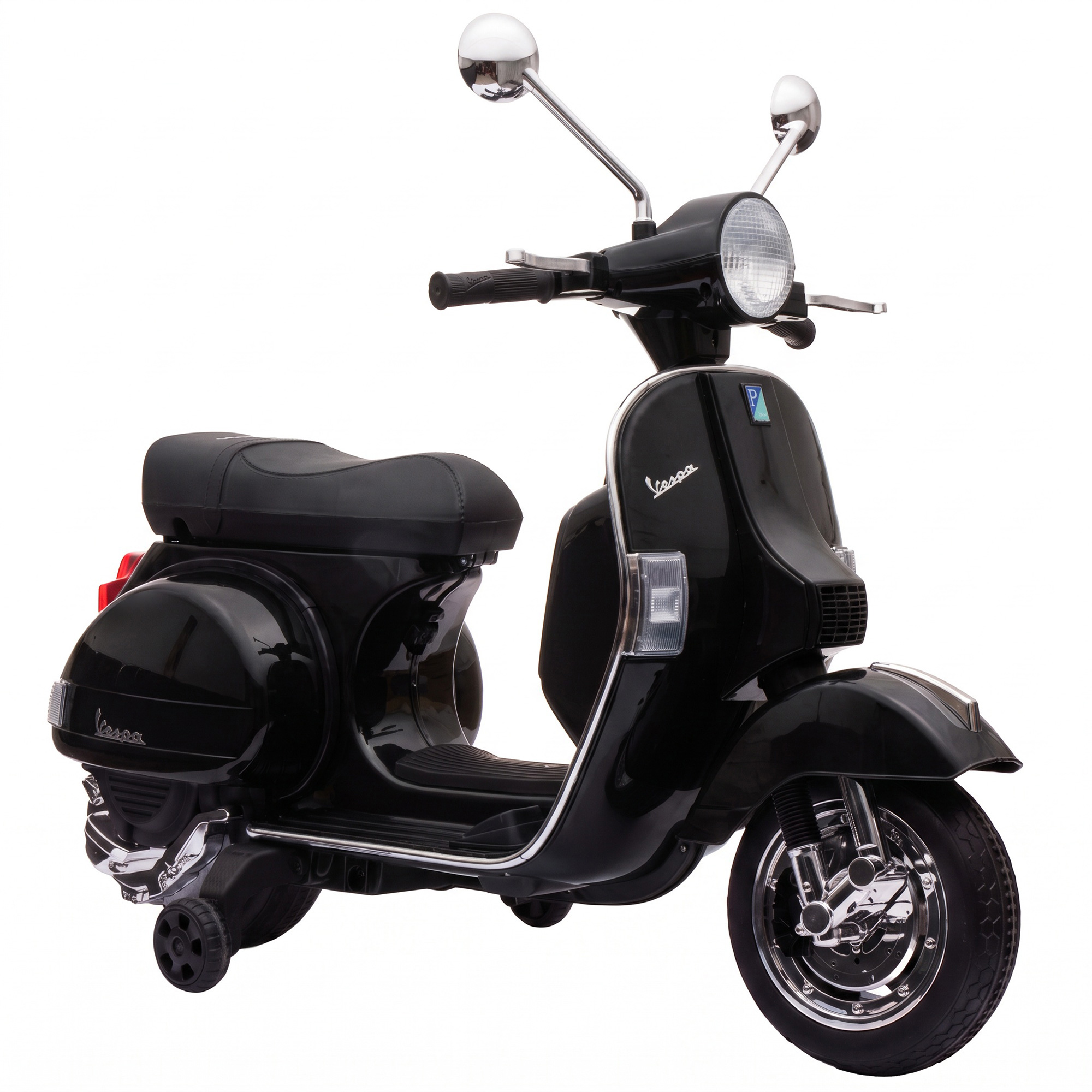 Ηλεκτρική μοτοσικλέτα παιδιών Vespa PX150 12V ηλεκτρομοτοσικλέτα με μπαταρία λιθίου, 35W, 2 κινητήρες, περιορισμός στροφής 25° για 3-6 ετών