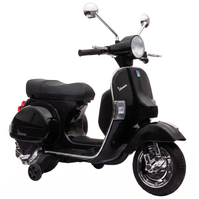 Ηλεκτρική μοτοσικλέτα παιδιών Vespa PX150 12V ηλεκτρομοτοσικλέτα με μπαταρία λιθίου, 35W, 2 κινητήρες, περιορισμός στροφής 25° για 3-6 ετών
