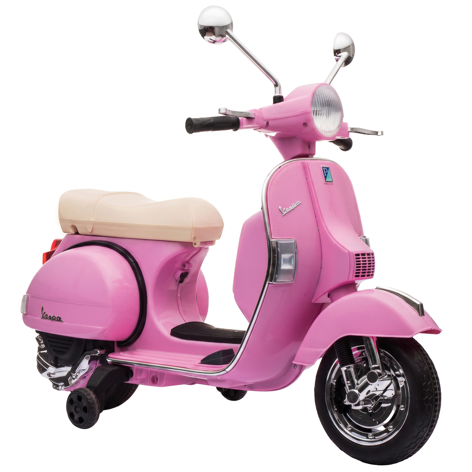 Ηλεκτρική μοτοσικλέτα παιδιών Vespa PX150 12V ηλεκτρομοτοσικλέτα με μπαταρία λιθίου, 35W, 2 κινητήρες, περιορισμός στροφής 25° για 3-6 ετών