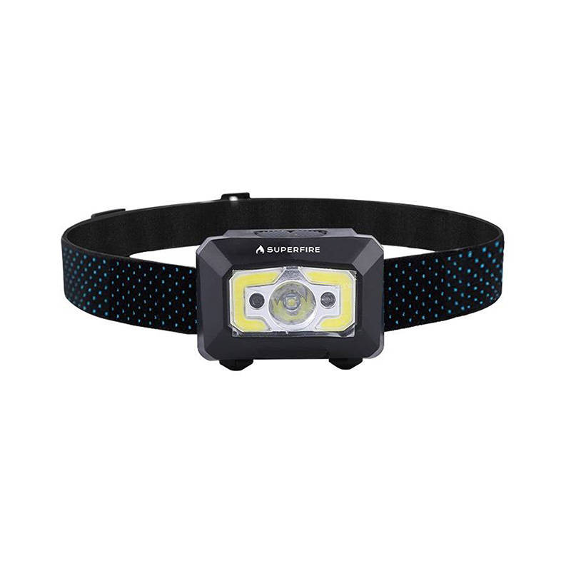 Φακός κεφαλής Superfire X30 – 340 lm, USB, 5 λειτουργίες, 130 μ.