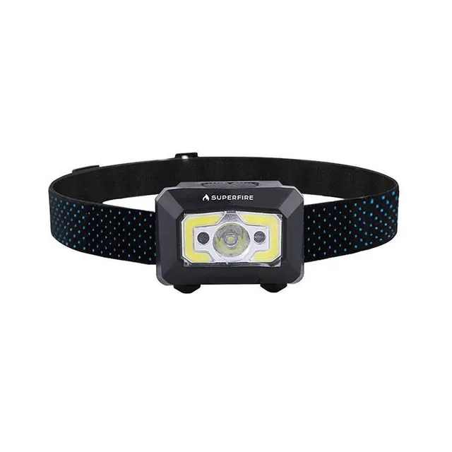 Φακός κεφαλής Superfire X30 – 340 lm, USB, 5 λειτουργίες, 130 μ.
