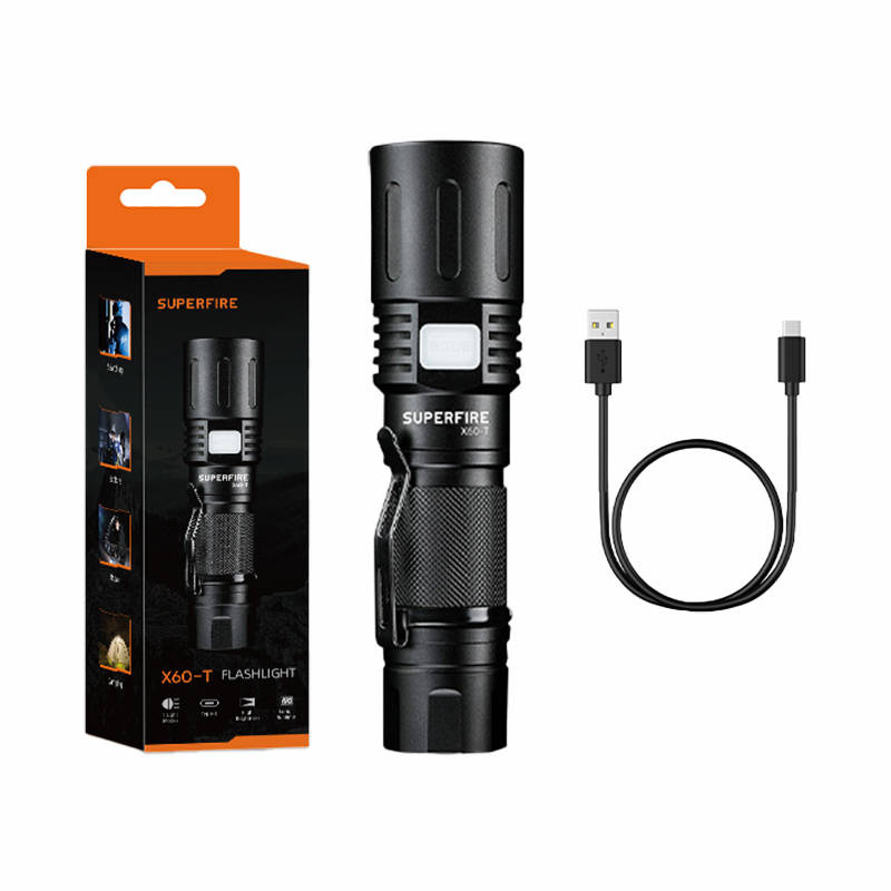 Φακός Superfire X60-T, 1500lm, USB