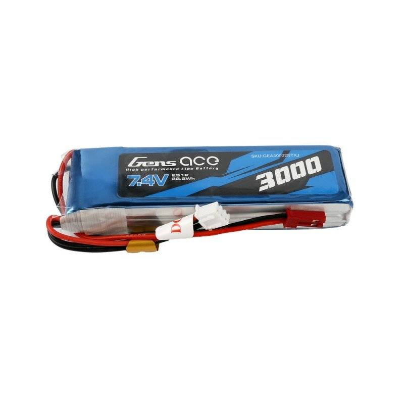 Μπαταρία Gens Ace 3000mAh 7.4V 1C 2S1P LiPo