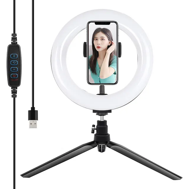 Τρίποδο Puluz με 20cm LED Ring Vlogging PKT3073B