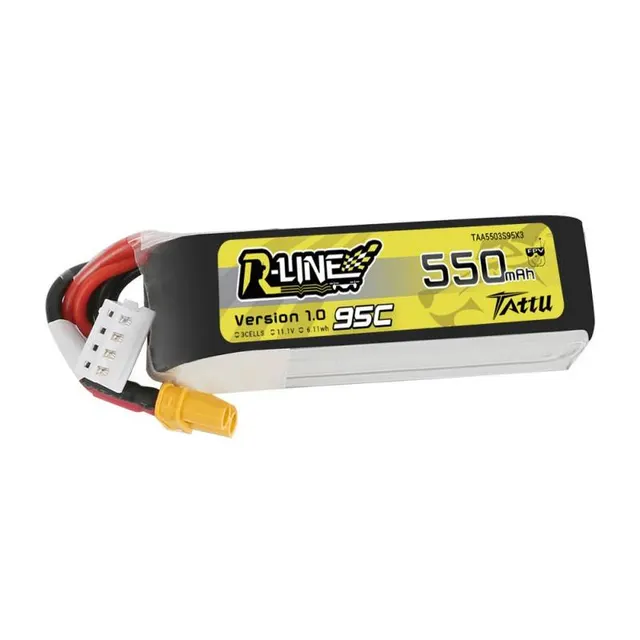 Μπαταρία Tattu R-Line 550mAh 11.1V 95C 3S1P XT30
