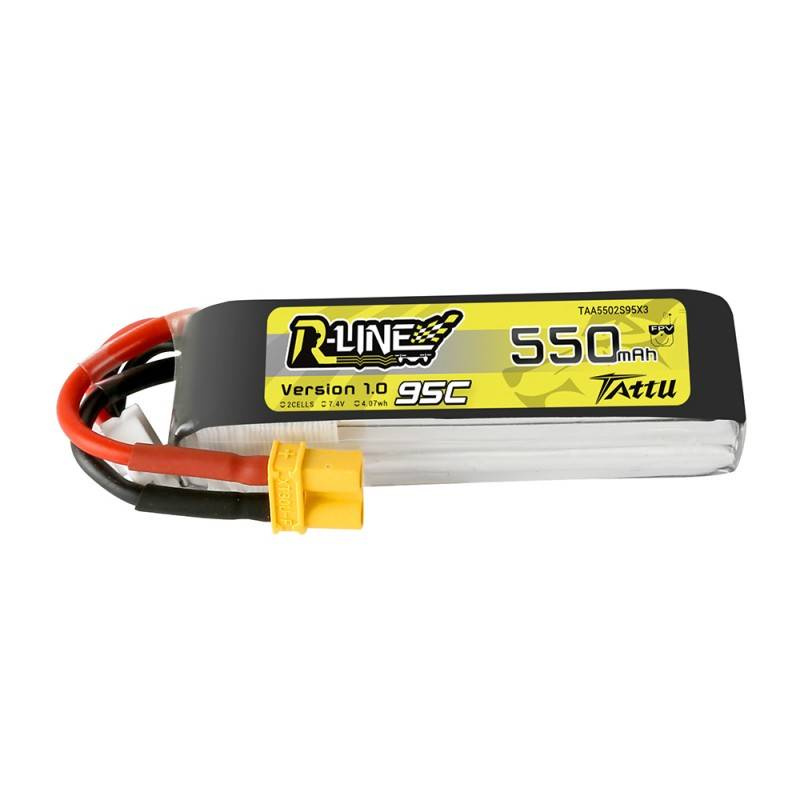 Μπαταρία Tattu R-Line 550mAh 7.4V 95C 2S1P XT30