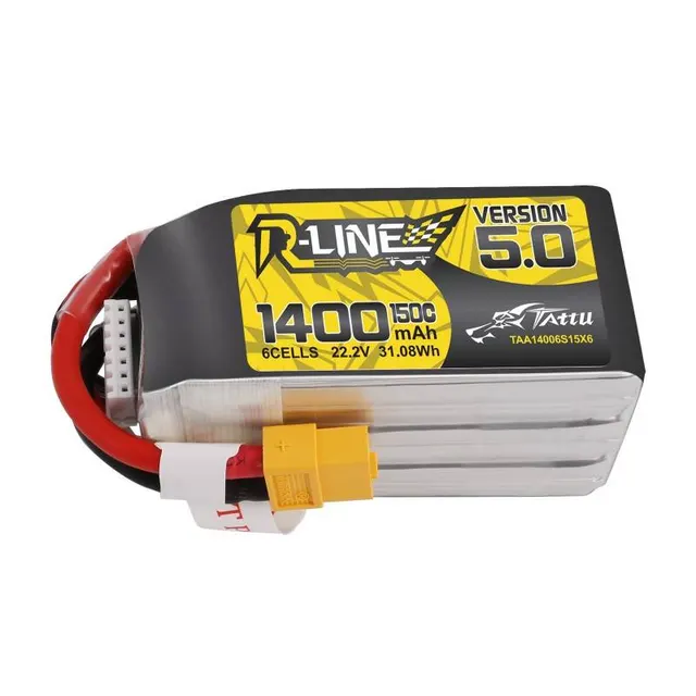 Μπαταρία Tattu R-Line 5.0 1400mAh 22.2V 150C 6S1P XT60