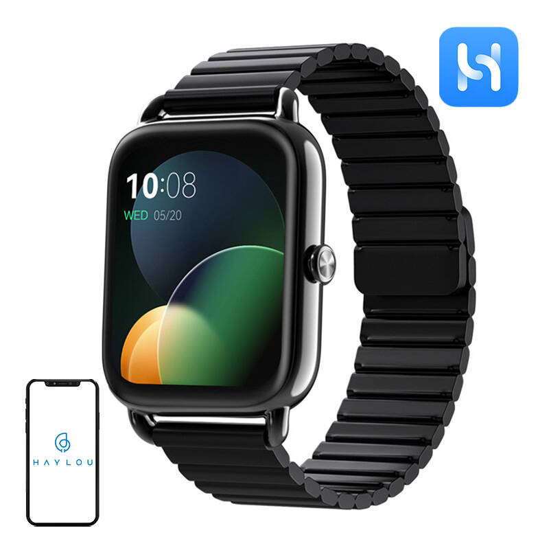 Smartwatch Haylou RS4 Plus (μαύρο)