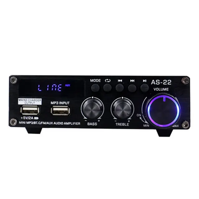 Blitzwolf Ενισχυτής Ήχου AS-22, 45W, Bluetooth 5.0, USB με Τηλεχειριστήριο (Μαύρο)