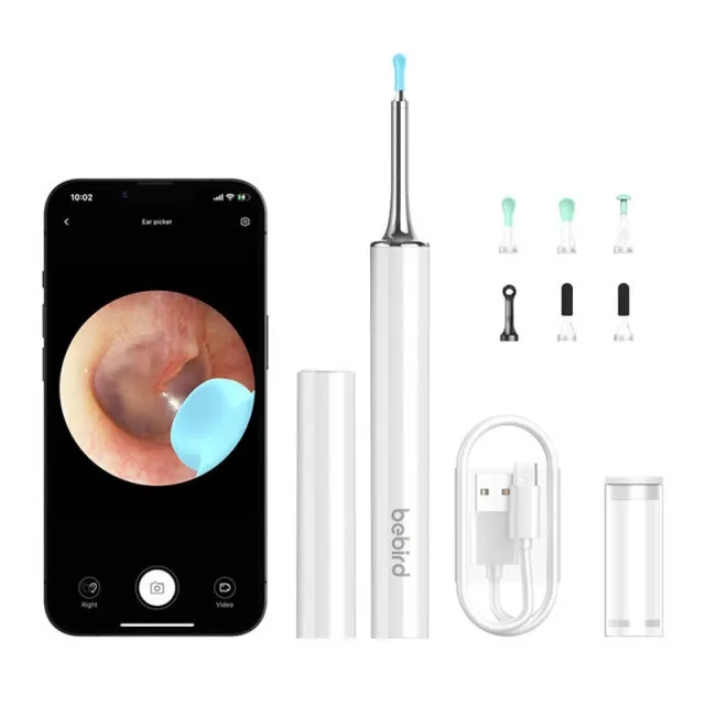 Έξυπνη Ραβδί Καθαρισμού Αυτιών Bebird T15 λευκό