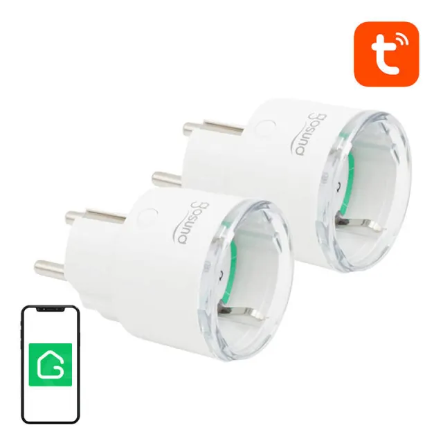 Gosund Έξυπνη Πρίζα WiFi SP111, 3680W 16A, Tuya (2τμχ) (Λευκό)