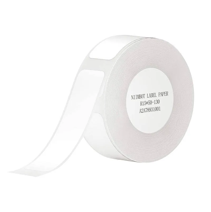 Niimbot Αυτοκόλλητες Θερμικές Ετικέτες 15x50mm, 130τμχ (Λευκό)