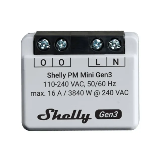 Shelly PM Mini Gen3 Controller, WiFi/Bluetooth