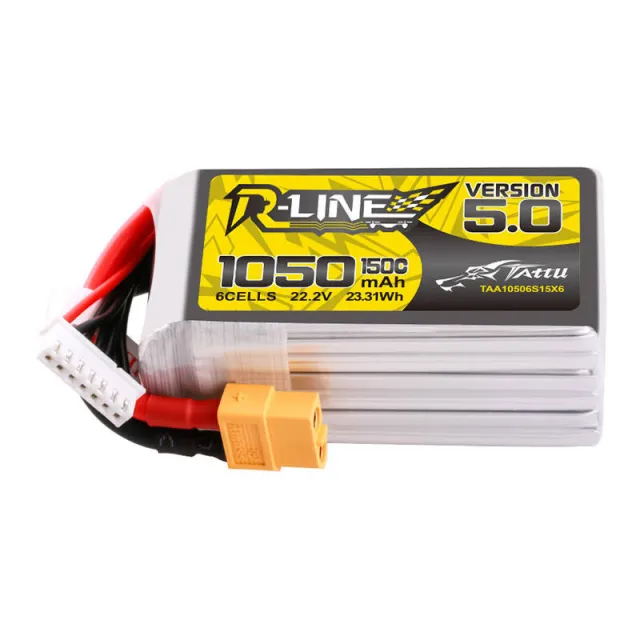 Μπαταρία Tattu R-Line 5.0 1050mAh 22.2V 6S 150C XT60 Plug