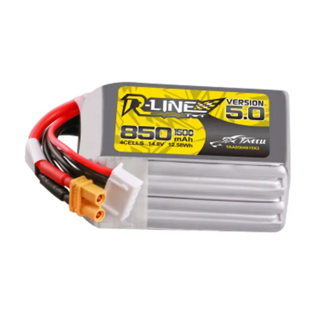 Tattu R-Line Έκδοση 5.0 850 mAh 14,8 V 4S1P 150C XT30U-F