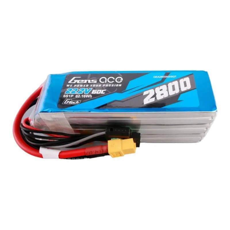 Μπαταρία Gens ace G-Tech 2800mAh 22.2V 60C 6S1P Lipo με βύσμα XT60