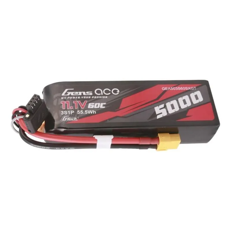 Gens ace G-Tech 5000mAh 11.1V 60C 3S1P Μικρού Μεγέθους Lipo με βύσμα XT60