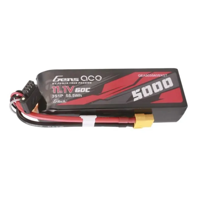 Gens ace G-Tech 5000mAh 11.1V 60C 3S1P Μικρού Μεγέθους Lipo με βύσμα XT60