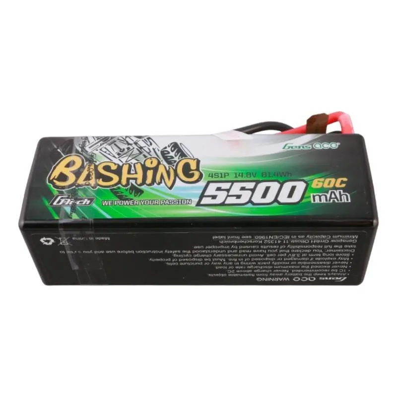 Gens ace G-Tech 5500mAh 4S1P 14.8V 60C HardCase Μπαταρία Lipo για RC αυτοκίνητο