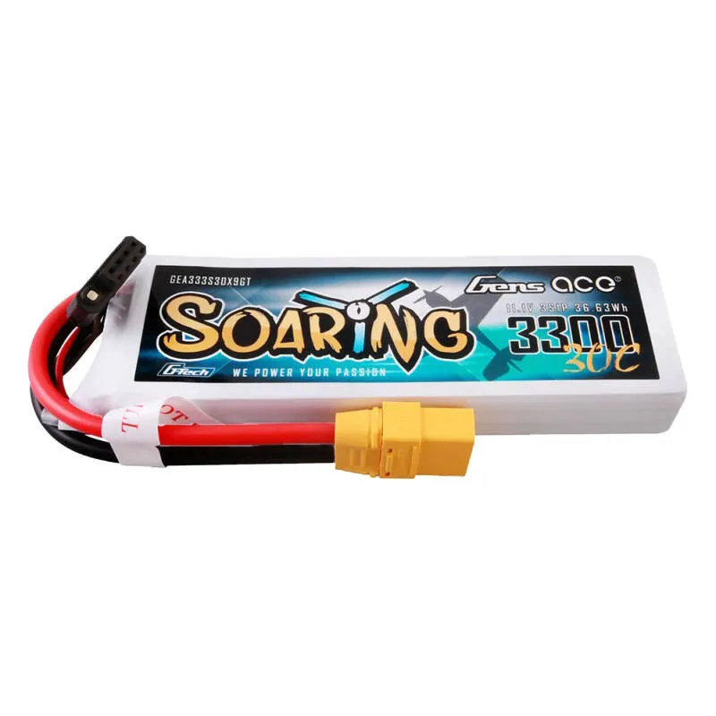 Μπαταρία Gens ace G-Tech Soaring 3300mAh 11.1V 30C 3S1P Lipo με βύσμα XT90