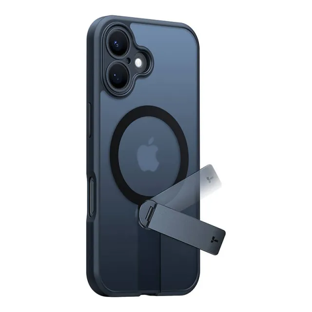 Torras Pstand Spin Θήκη για iPhone 16 (Μαύρη)