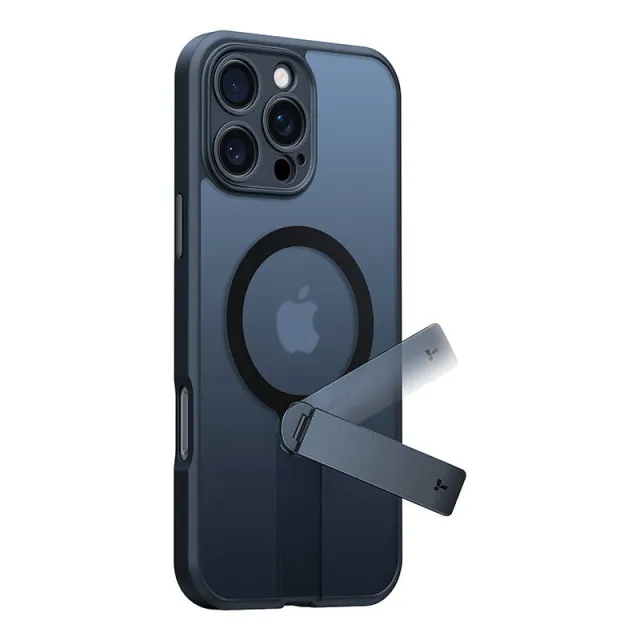 Torras Pstand Spin Case για iPhone 16 Pro (Μαύρο)