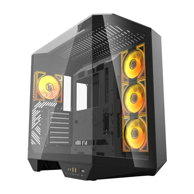 Darkflash DY470 θήκη υπολογιστή (μαύρο) + 4 ανεμιστήρες