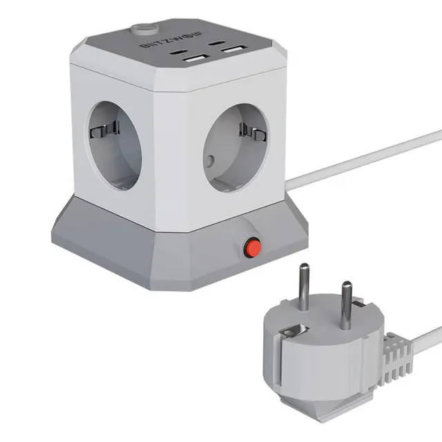 BlitzWolf BW-EC1 4xAC 2xUSB-A 2xUSB-C Επέκταση 4xAC 2xUSB-A 2xUSB-C