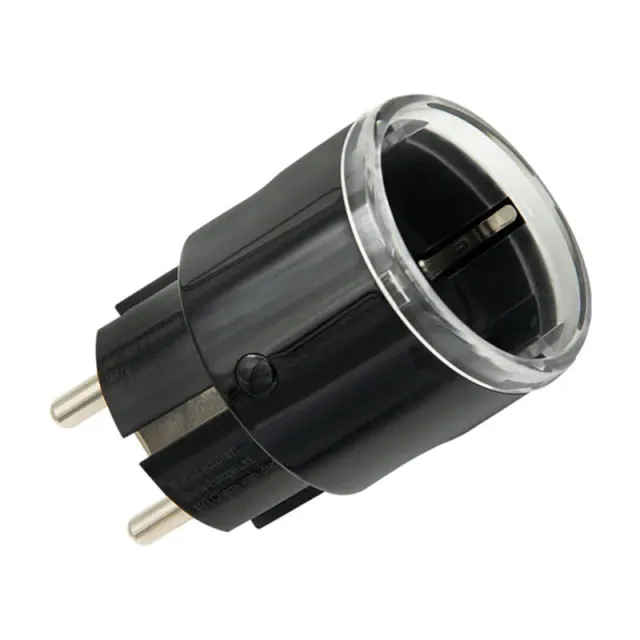 Έξυπνη πρίζα Shelly Plug S MTR Gen3 (Μαύρη)