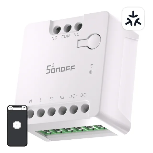 SONOFF smart διακόπτης MINI-D, WiFi, συμβατός με Matter, λευκός