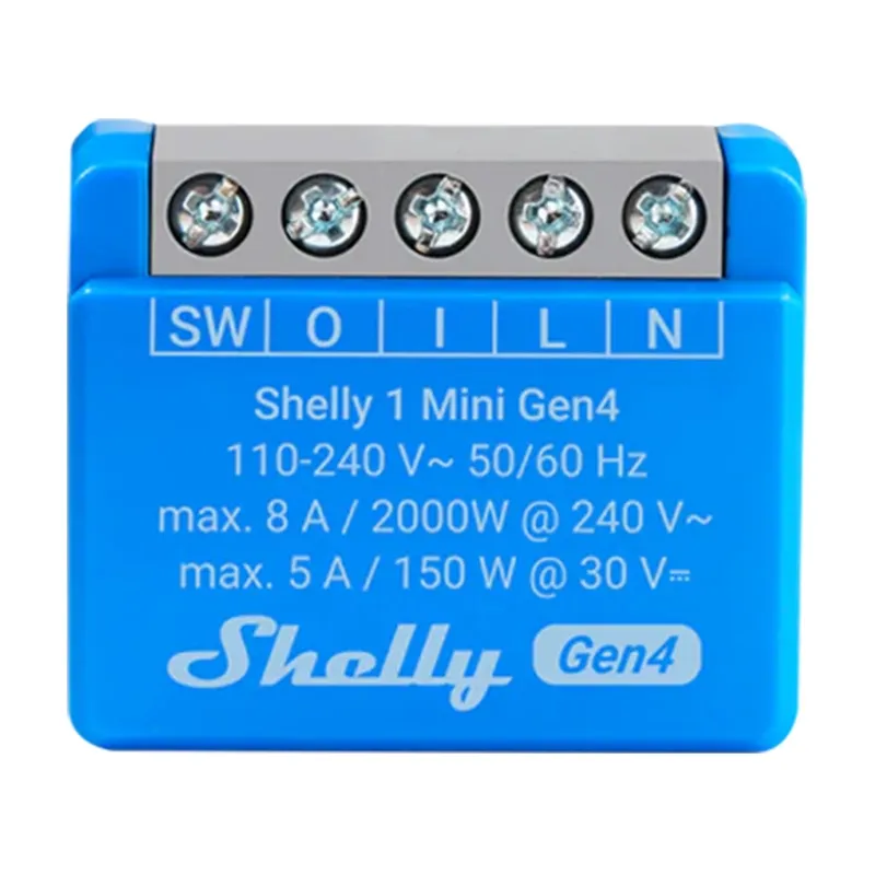 Shelly 1 Mini Gen4 ελεγκτής Zigbee/Matter