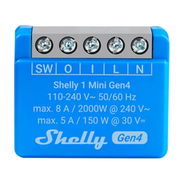 Shelly 1 Mini Gen4 ελεγκτής Zigbee/Matter