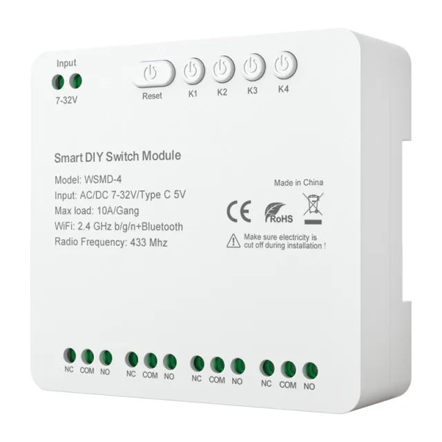 DIY Avatto WSMD-4 32V μονάδα έξυπνου διακόπτη