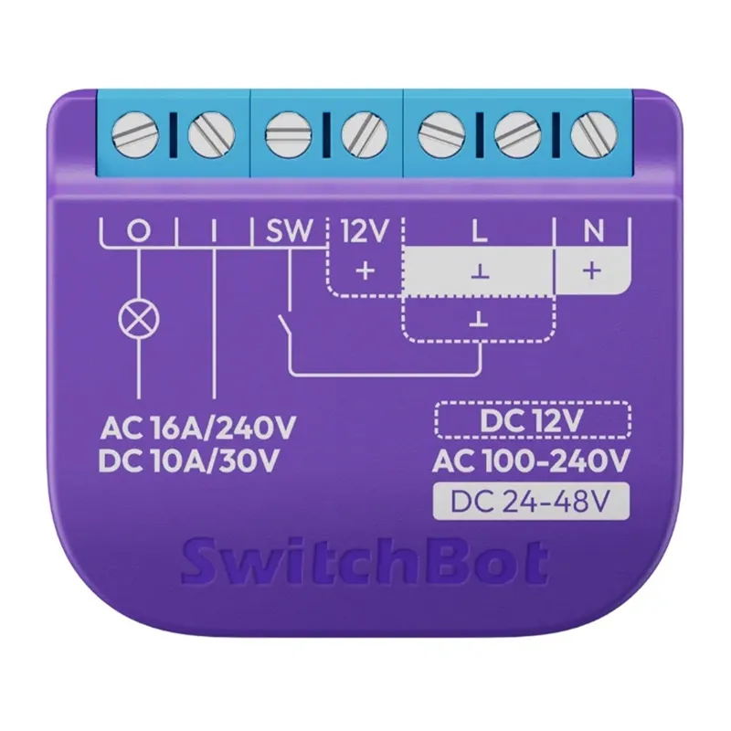 Ευφυής διακόπτης SwitchBot Διακόπτης ρελέ 1 με επαφή χωρίς τάση