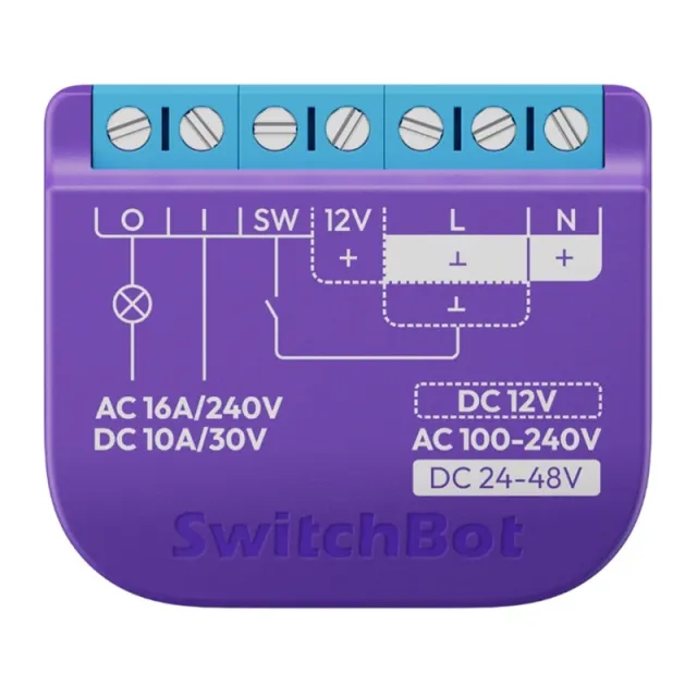 Ευφυής διακόπτης SwitchBot Διακόπτης ρελέ 1 με επαφή χωρίς τάση
